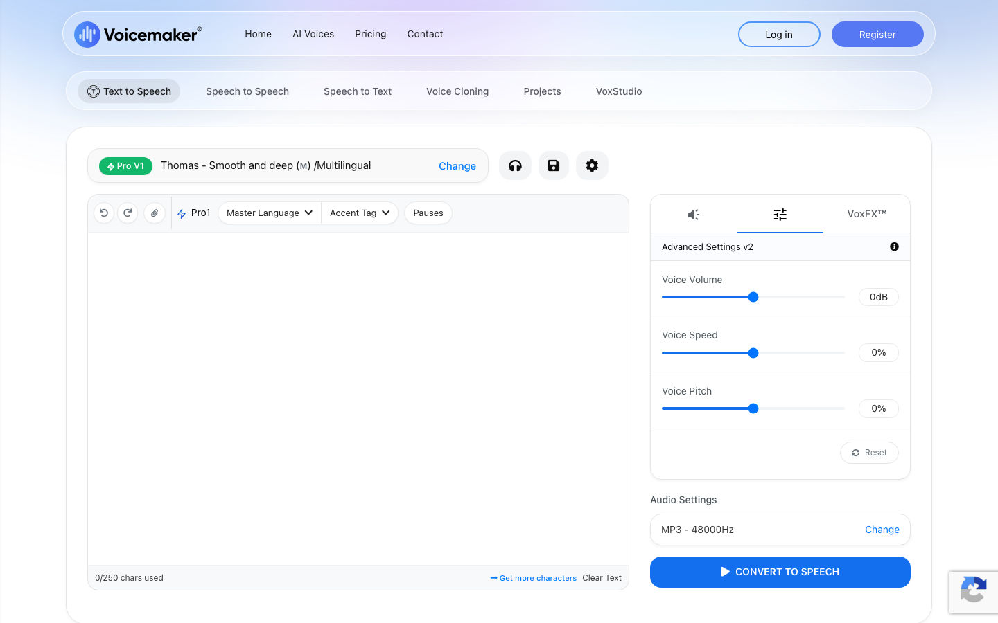 Voicemaker product preview