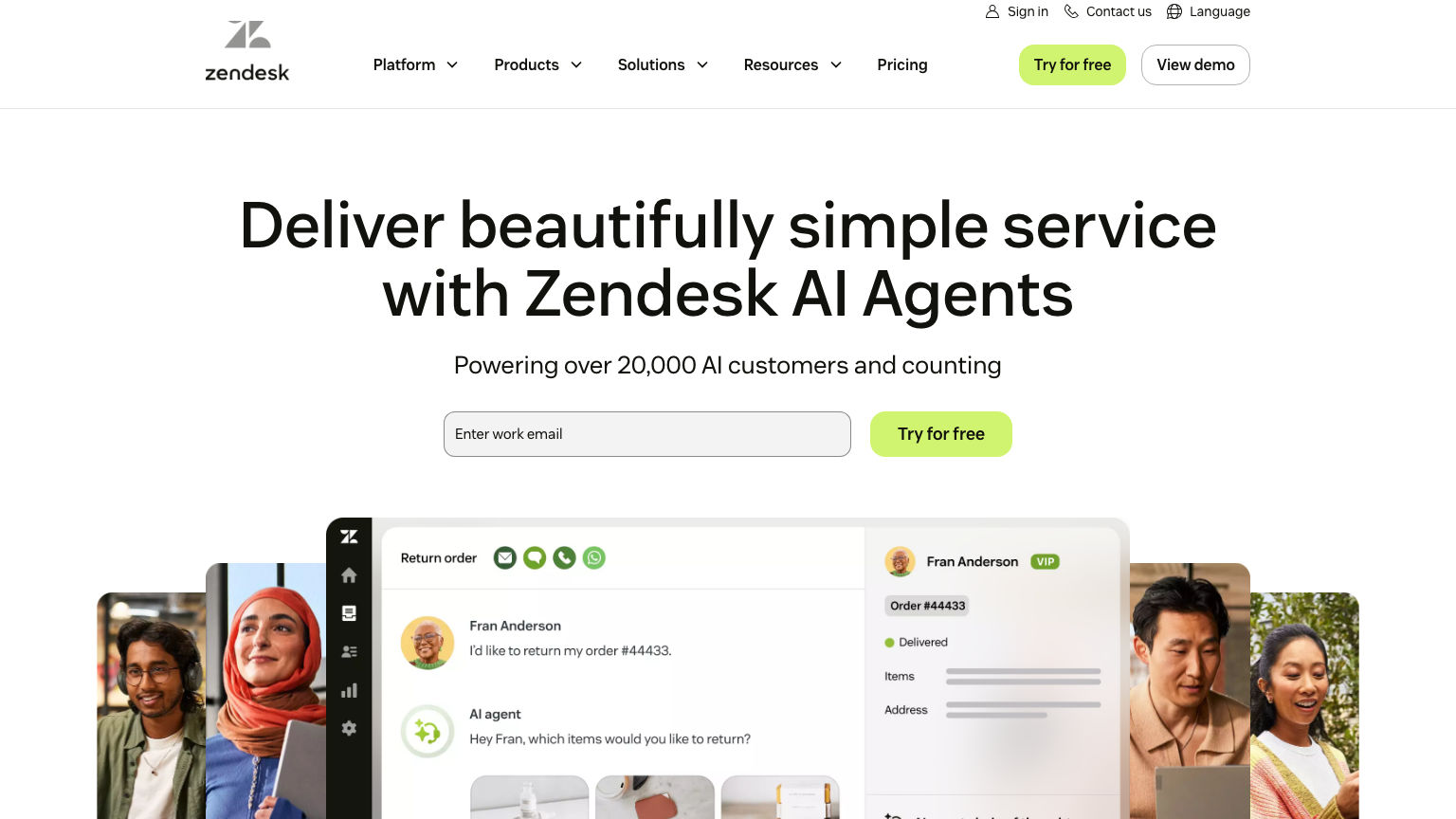 Zendesk AI product preview