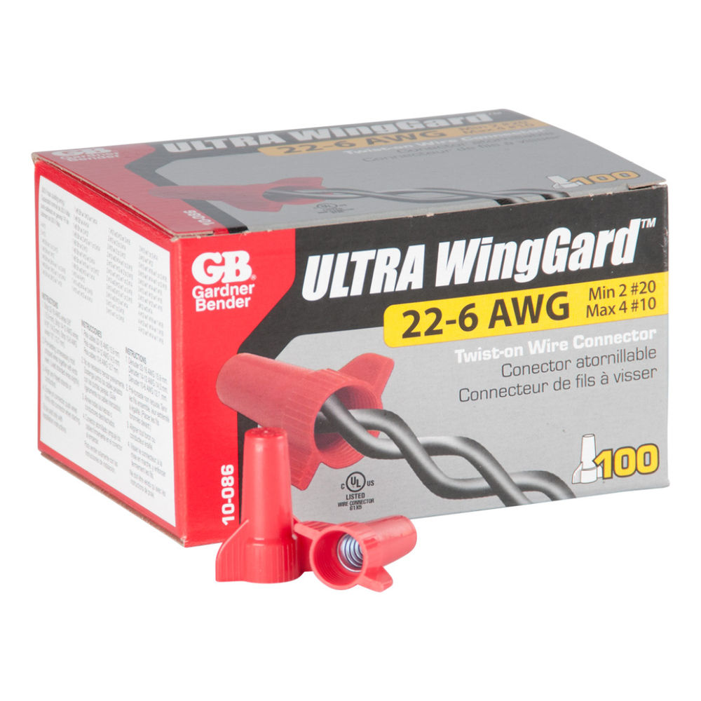 Gardner Bender WingGard Twist-On Wire Connector Red (100 ct.) at