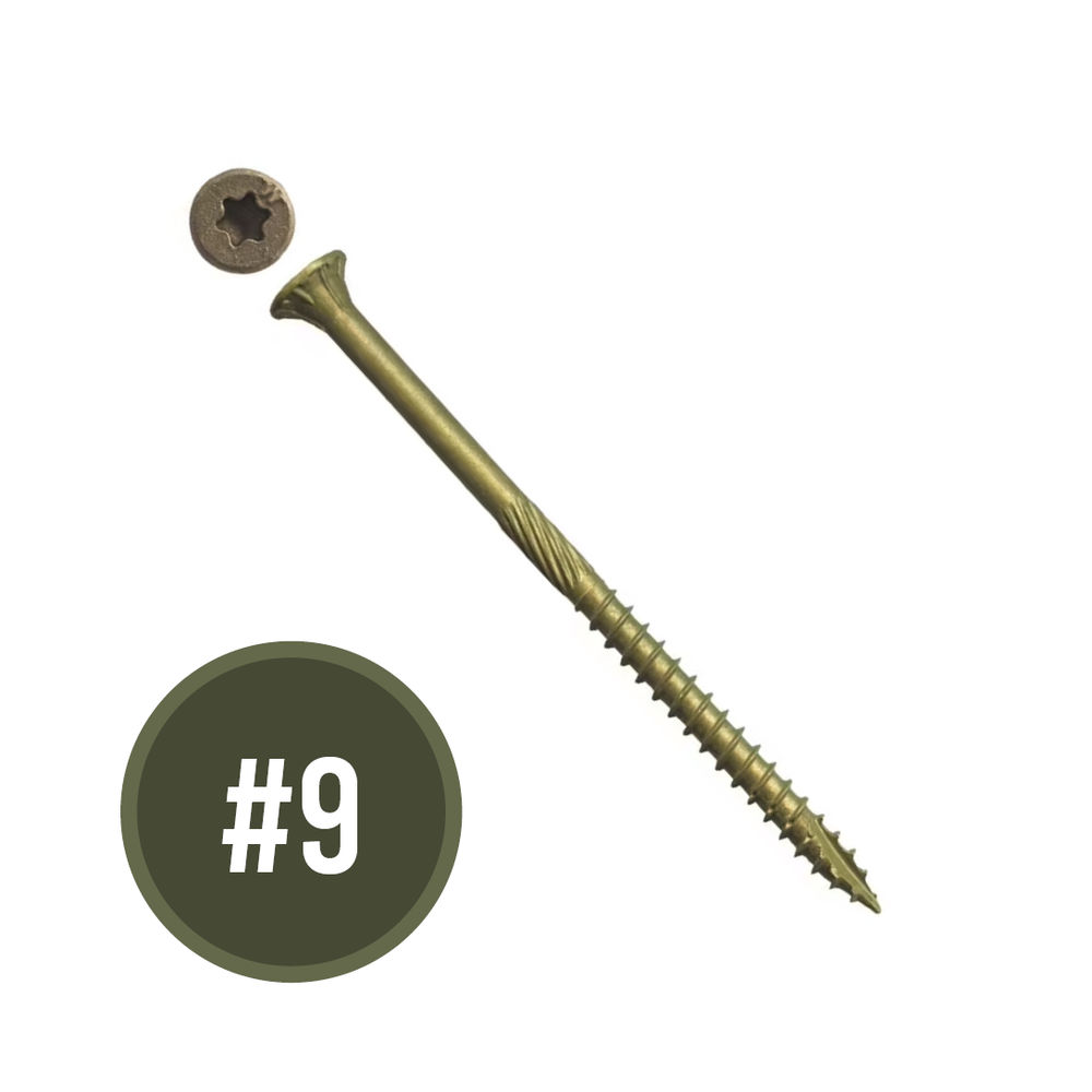 Big Timber #9 x 3 in. BTX Exterior Multi-Purpose Wood Star Drive