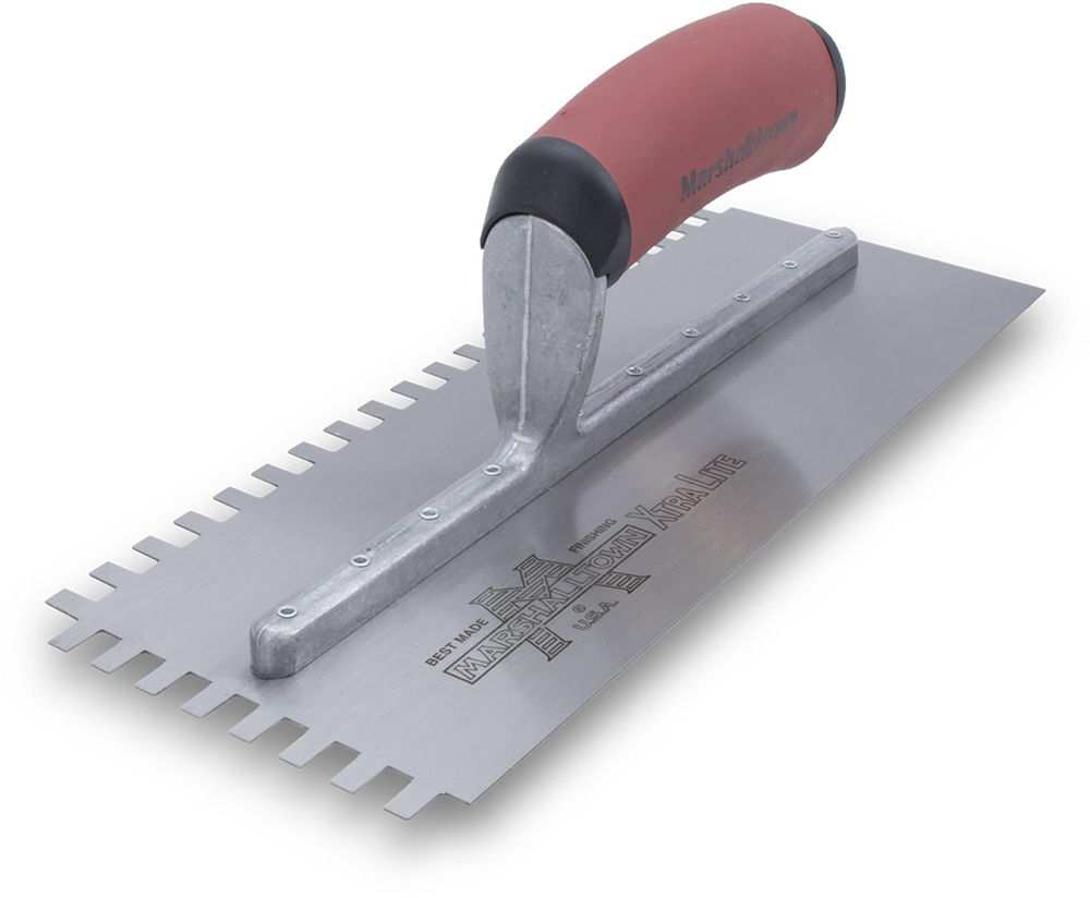 Marshalltown 15806 775SD Square Notched Trowel w/DuraSoft Handle 11 x 4 ...