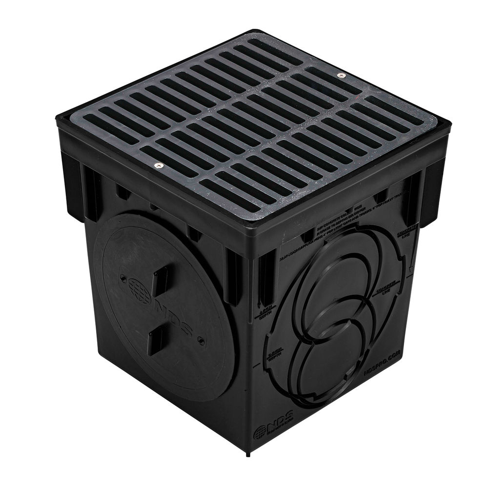 NDS 900BLKIT 2-Opening Catch Basin Kit Black 9-in x 9-in (includes