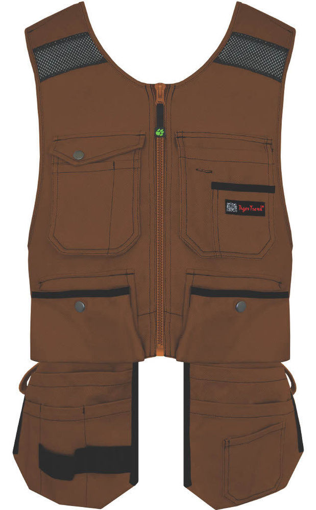 Utility Tool Vest 2XL Brown at Discount Builders Supply & Hardware