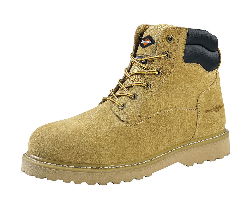 Men’s size 11 construction boots Mens Size 11 Tan Durable Leather Work Boots / Steel Toe  main image 2