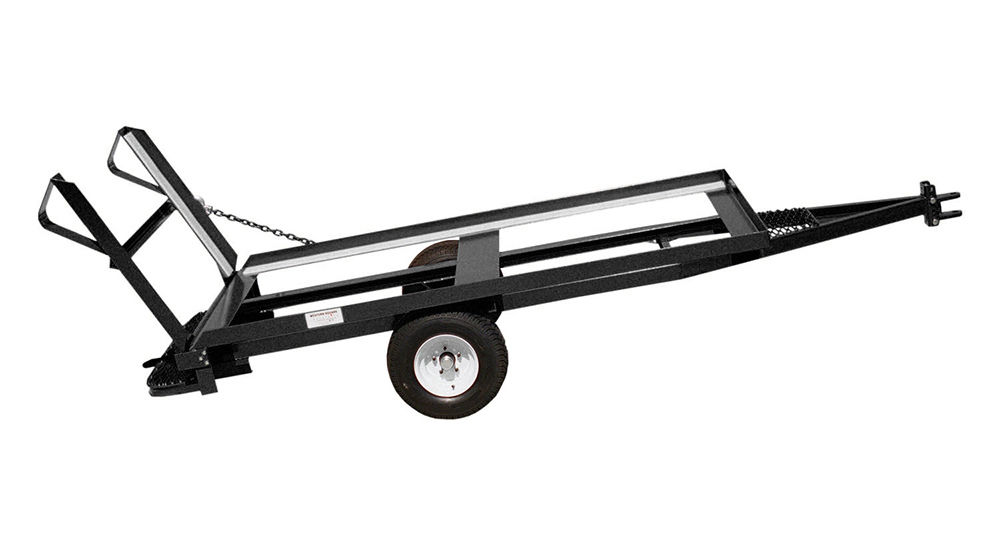 N102 Narrow Trailer with Ramp, Slides and Rear Step (Black) at Central ...