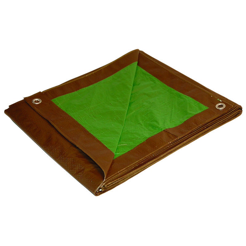 Foremost 10068 Dry Top Tarp Medium Duty 7mil Green/Brown 6 x 8-ft at ...