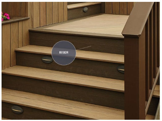Enhance Cinnamon Cove 1 x 8 x 12 Riser at GR Mitchell, Inc | Composite ...