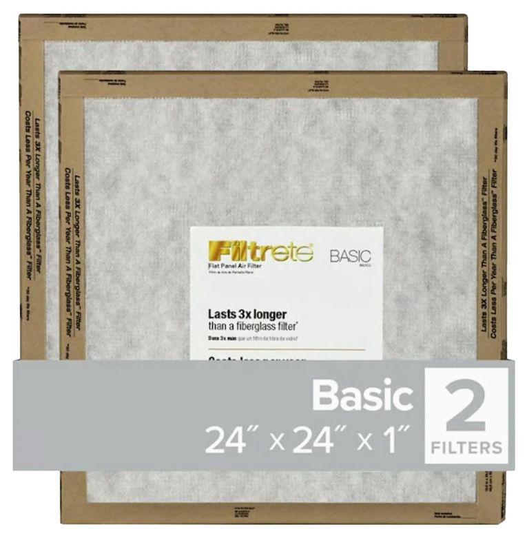Filtrete- Basic Air Filter- 24x24x1