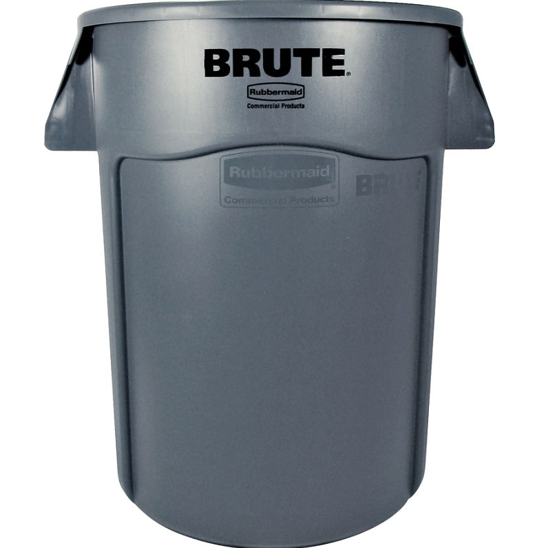 Trash Container - 44 gal. - Gray Snap-On Lid Closure at Dufrene ...