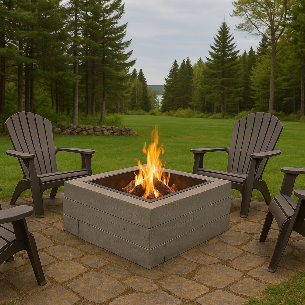 Rosetta Heartwood Firepit - Westwood Brown at Gagne & Son LLC