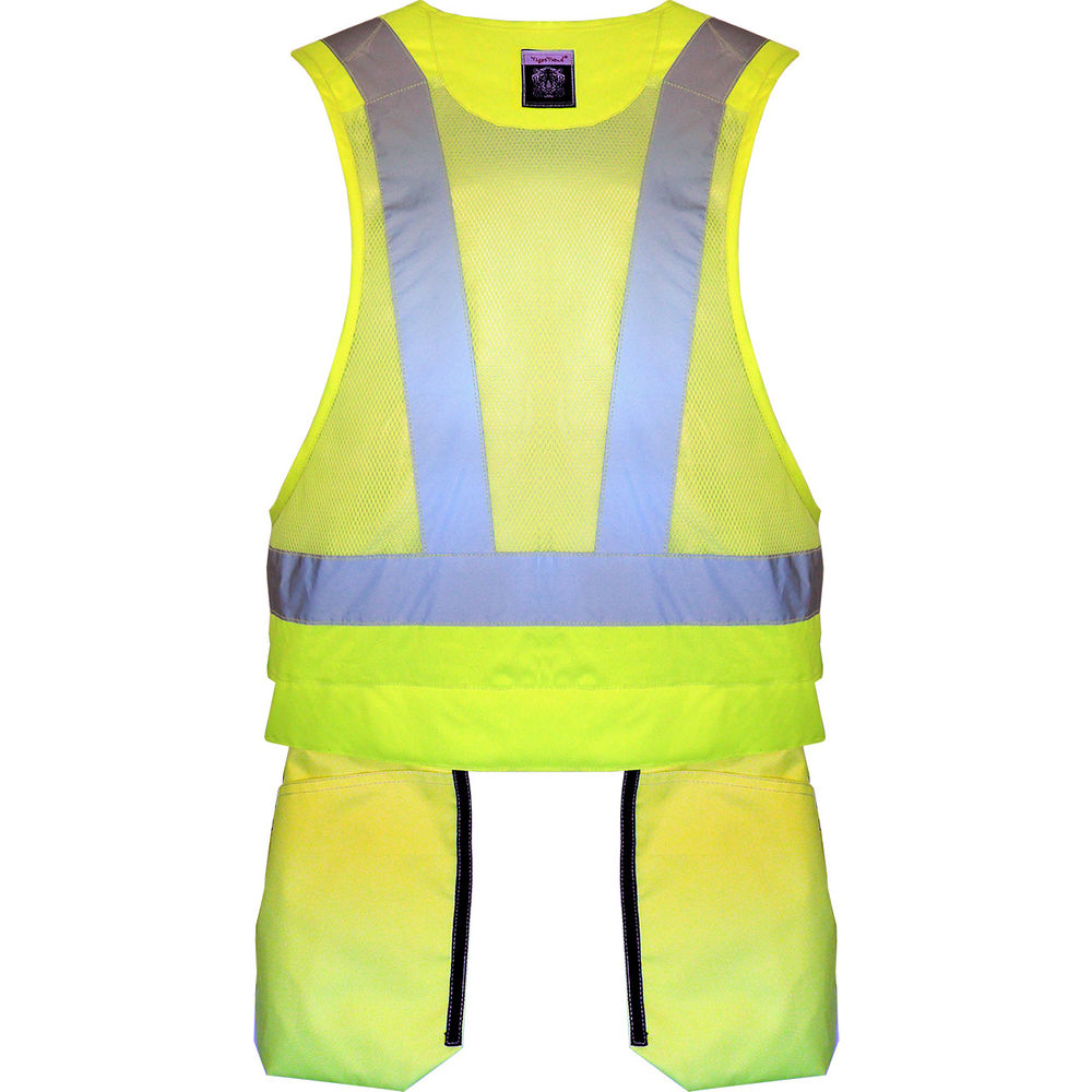 Tiger Trend Hi-Vis Yellow Large Utility Vest at Discount Builders