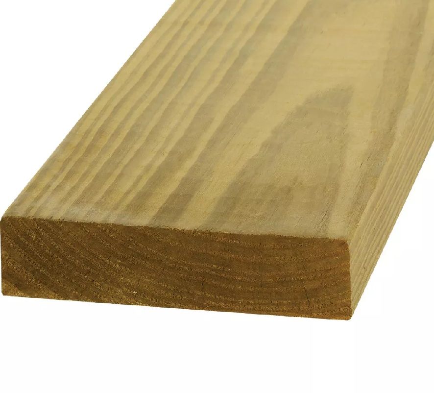 2 in. x 6 in. x 8 ft. #1 Select Southern Yellow Pine Ground Contact ...