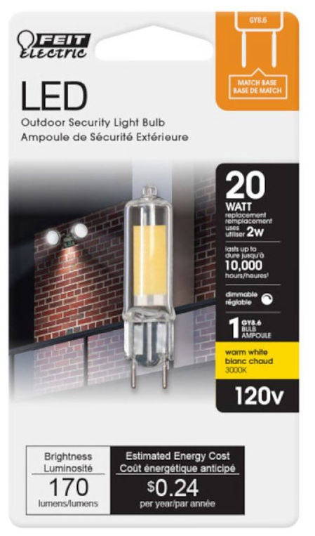 LED Light Bulb - T4 Lamp - 20W - Dimmable - Clear at Dufrene Building ...