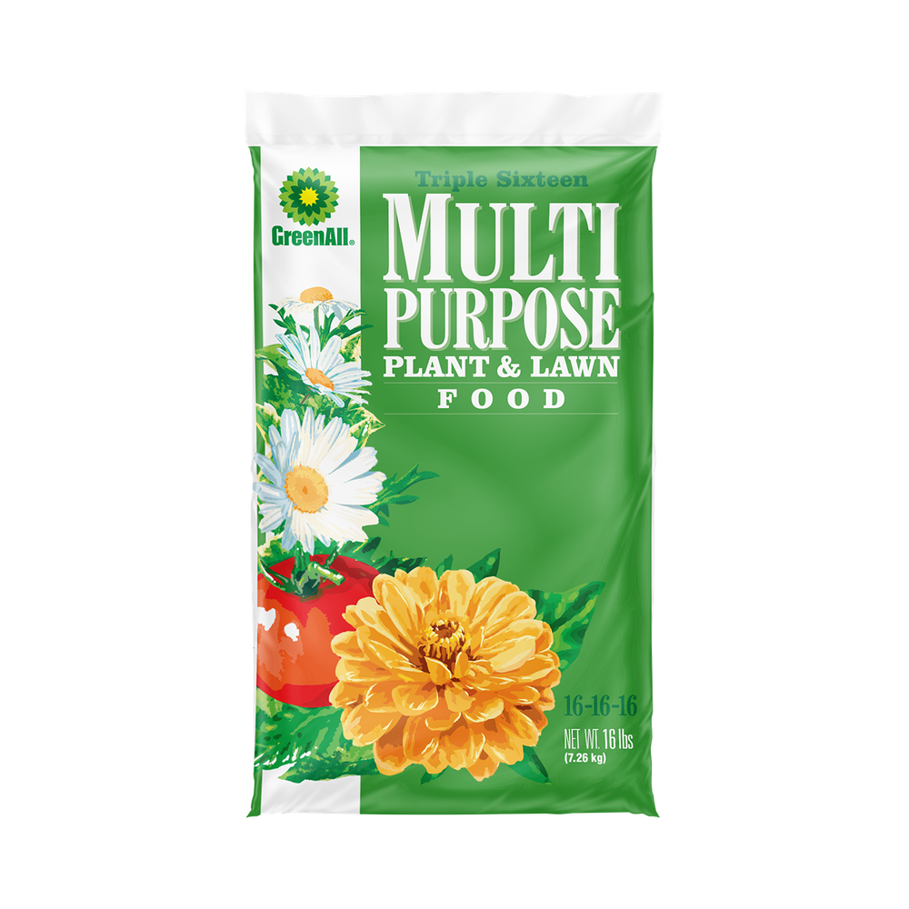 GreenAll 555 Multi-Purpose Plant & Lawn Food Fertilizer 16-16-16