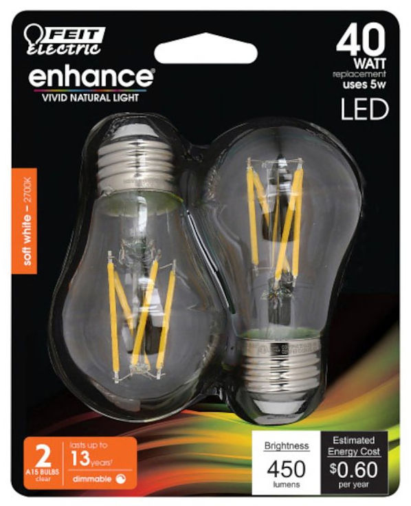 LED Light Bulb- General Purpose- 40W - 2 Pack at Dufrene Building ...