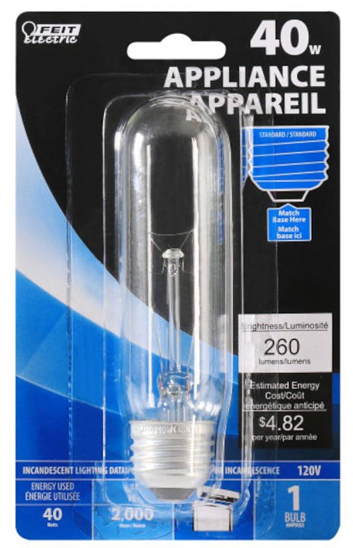 Incandescent Light Bulb- 40W - Clear at Dufrene Building Materials ...