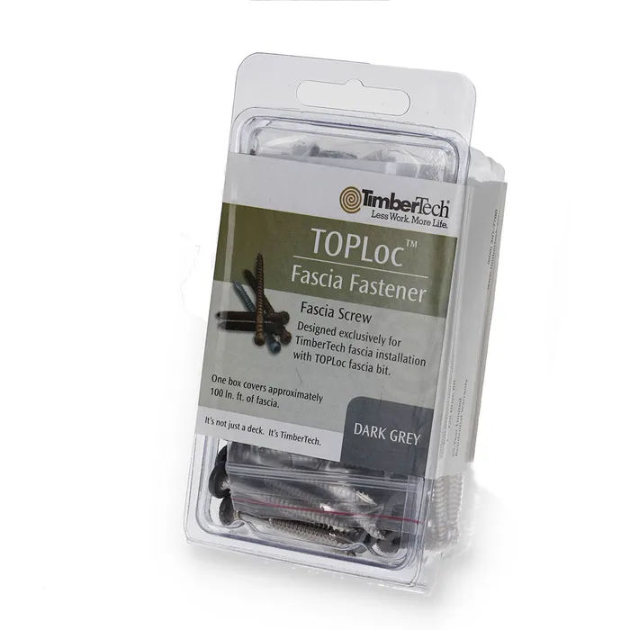Toploc Fascia Fastener Grey 100 Pc at Cowls Building Supply | Deck ...