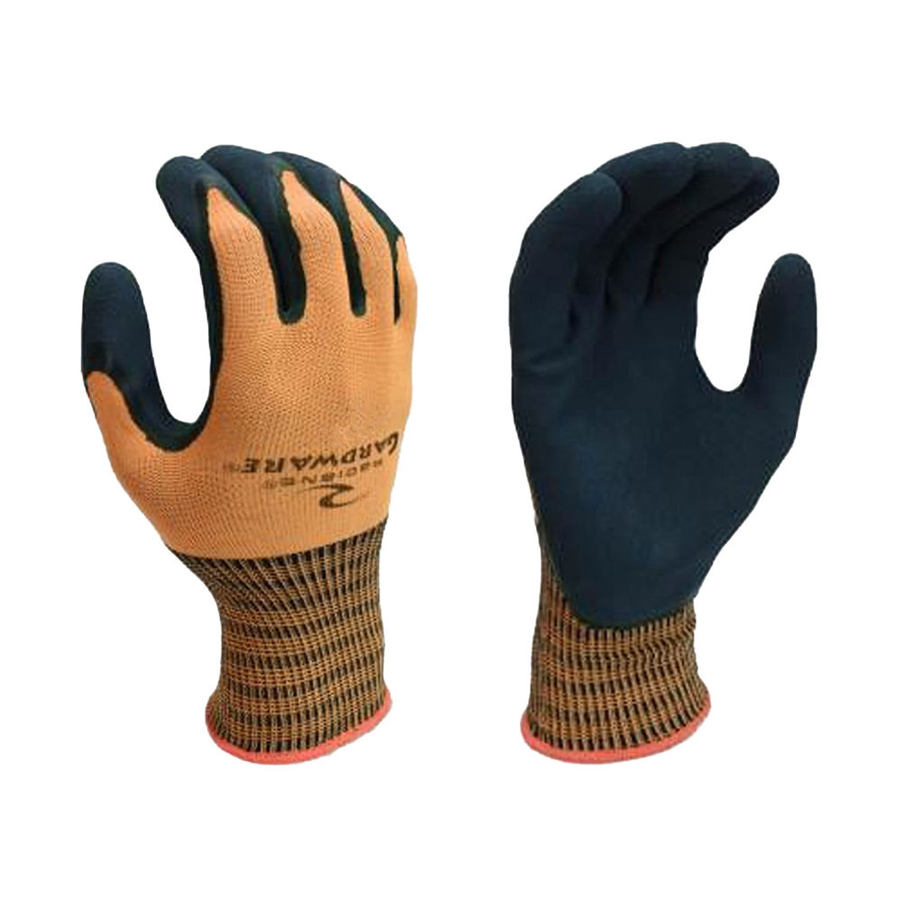 Gardware Double Dip Nitrile Glove Large Orange at Discount