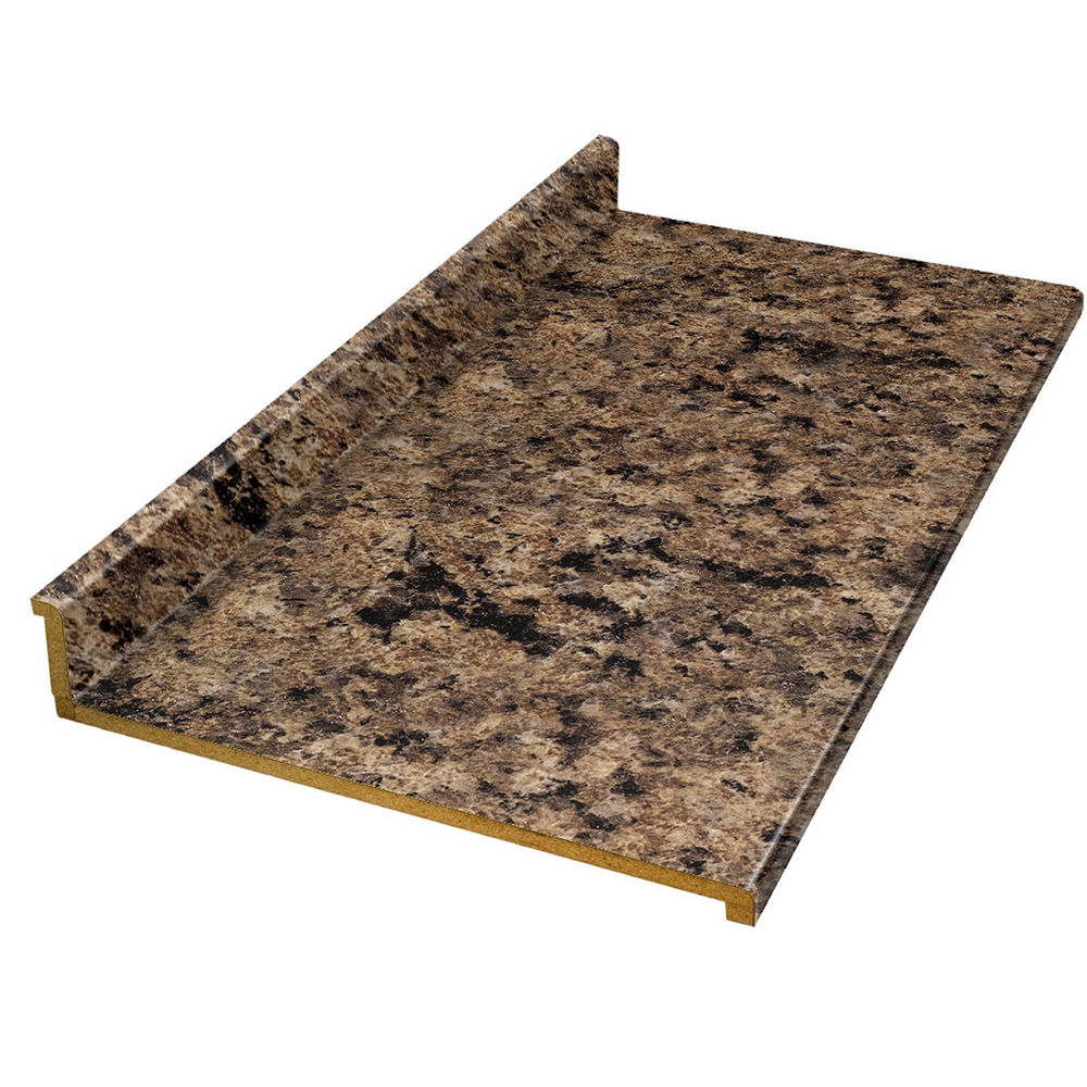 VT Dimensions 8 ft. Milano Brown Straight Laminate Kitchen Countertop ...