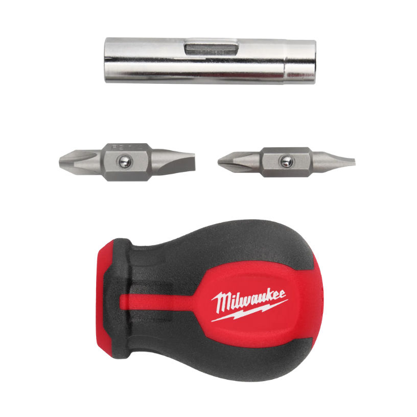 Milwaukee 6-in-1 Stubby Multi-Bit Screwdriver at Moscow & Pullman ...