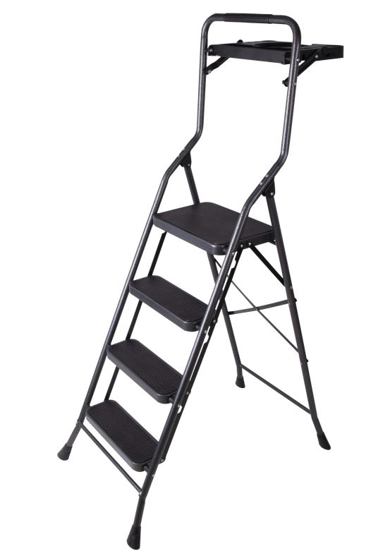 Folding 4-Step Stool - Steel at Dufrene Building Materials | Step Stools