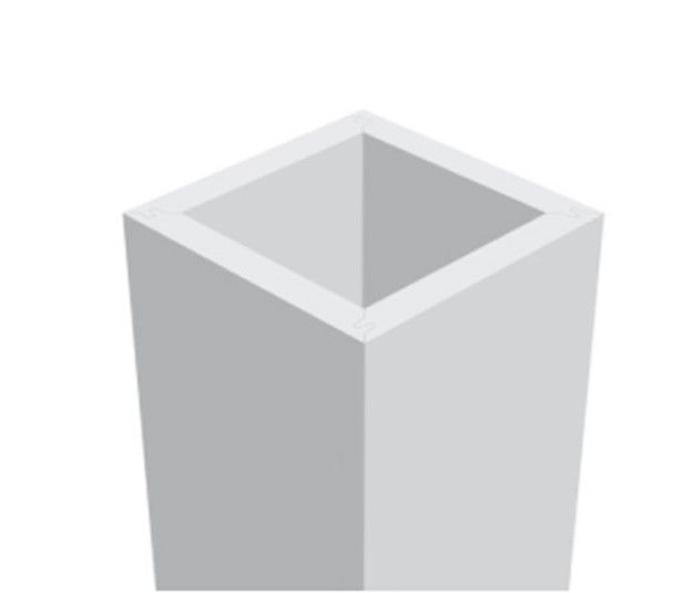 White PVC Post Wrap 6 x 6 - 10' at GR Mitchell, Inc | Post Wrap, Porch ...