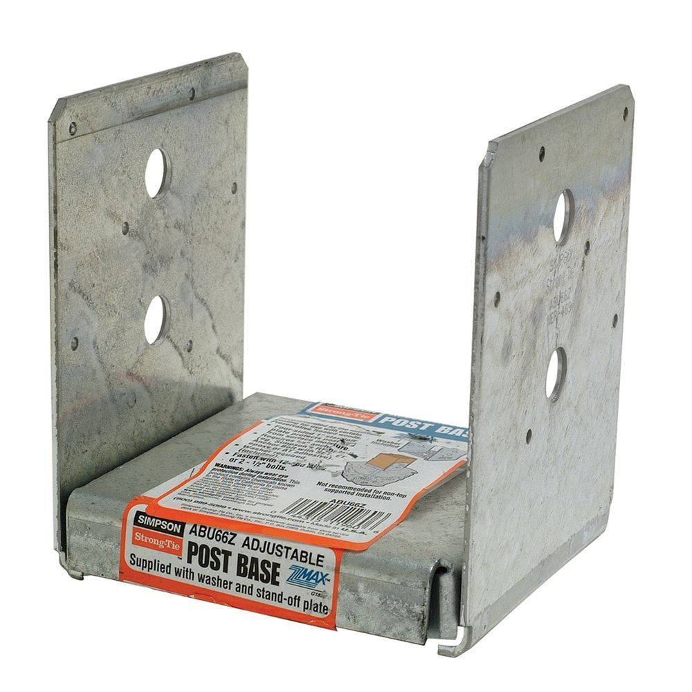 6" x 6" Adjustable Post Base ZMAX at Matt’s Building Materials | Post ...