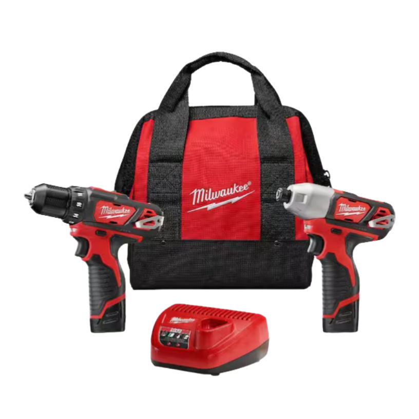 Milwaukee M12 Cordless Drill Driver & Impact Driver Combo Kit at Moscow ...