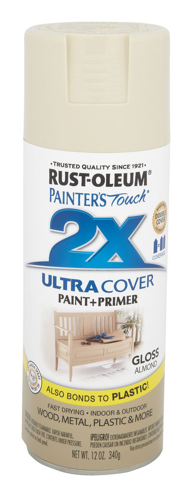 Painter's Touch 2X Ultra Cover Spray Paint Gloss Almond at