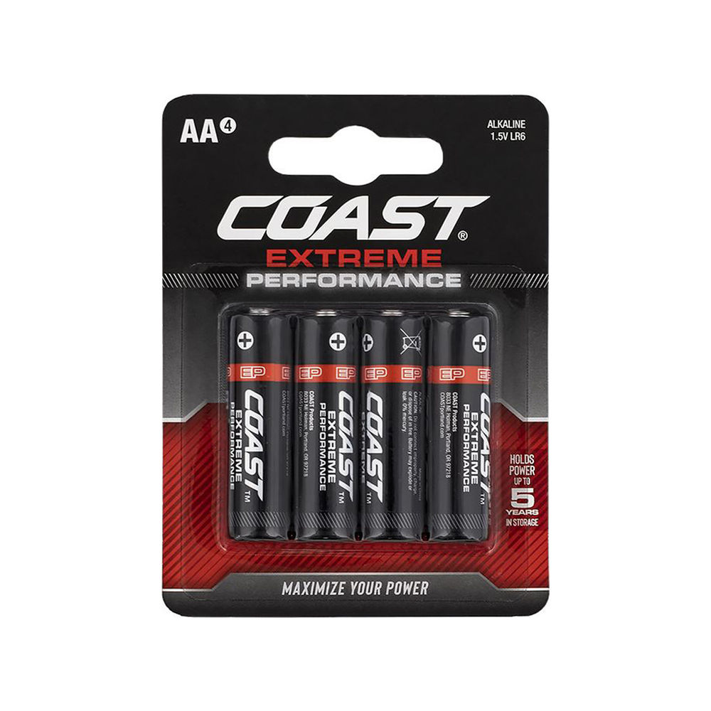 a-a　クリエイティブ Coast Extreme Performance AA Alkaline Battery 4 Pack at Discount