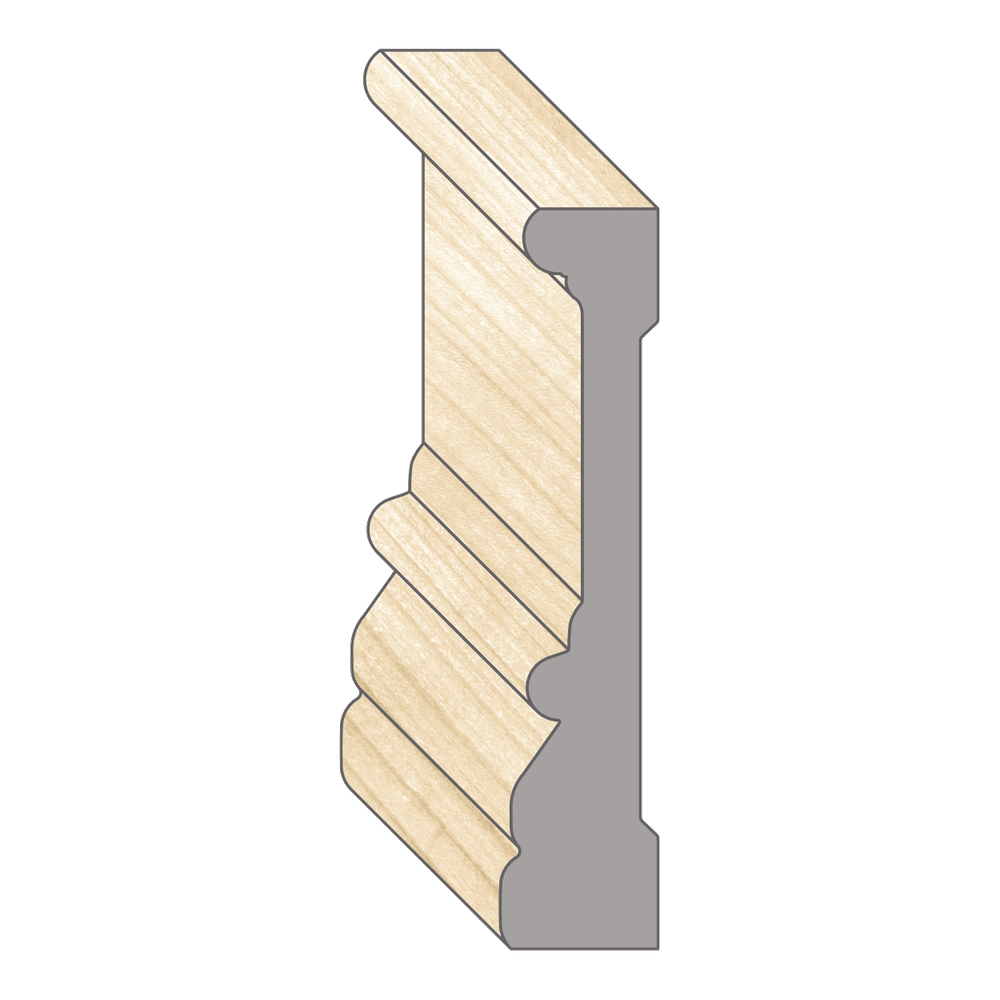 Dm 371 3/4 x 3 1/2 Classical Poplar Casing 16' at S & L Lumber | Poplar ...