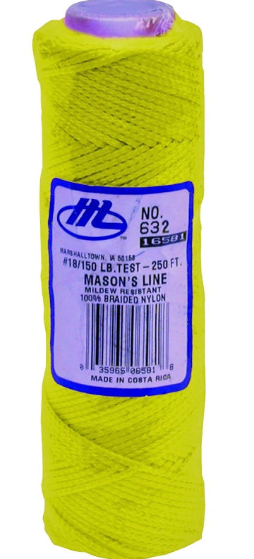 Mason Line - 250ft - Nylon Fluorescent Yellow at Dufrene Building ...