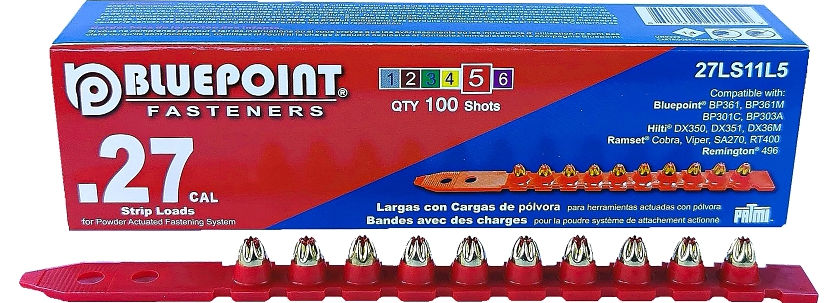 Blue Point .27 Low Velocity Load Fasteners - 100 Pack at Melrose Lumber ...