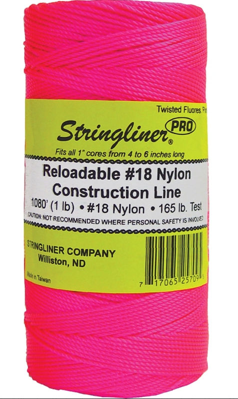 Pro Series #18 Construction Line - 1080ft - Nylon - Fluorescent Pink at ...