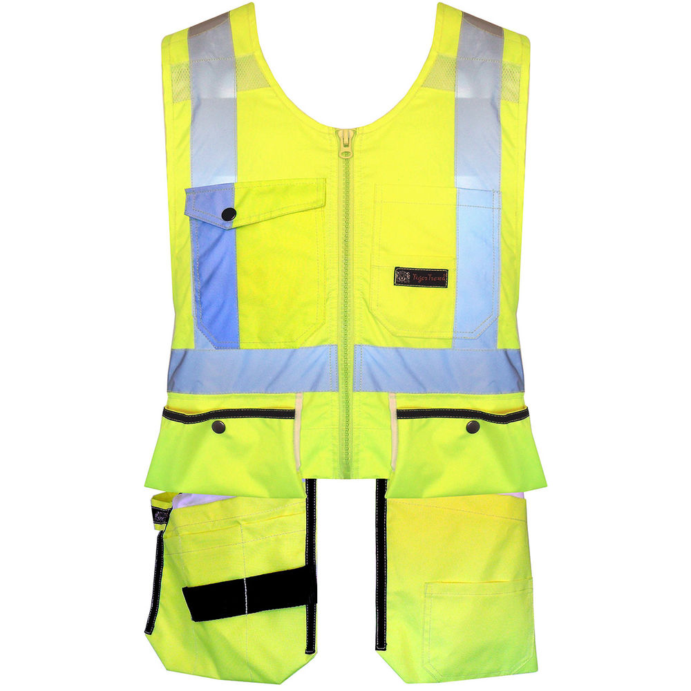 Tiger Trend Hi-Vis Yellow XXL Utility Vest at Discount Builders