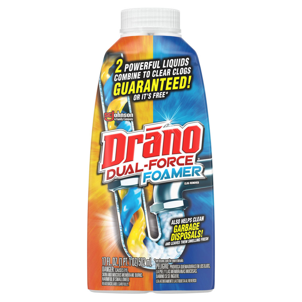 Drano Dual Force 17 oz. Liquid Foamer Clog Remover at Discount Builders ...
