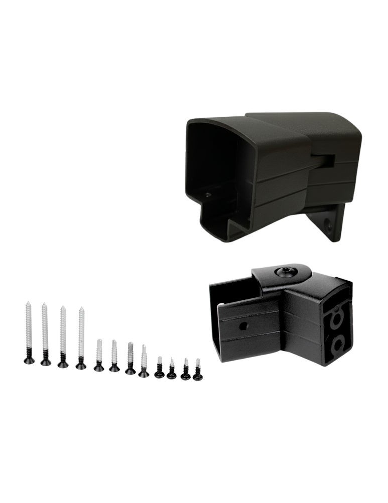 VISTA RAILING BLACK UNIVERSAL ANGLE BRACKET at Trail Building Supplies ...