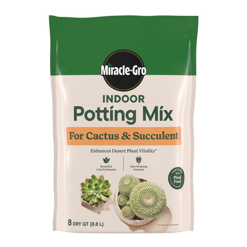 Miracle-Gro Cactus & Succulent Indoor Potting Mix 8 qt. Bag at Discount ...