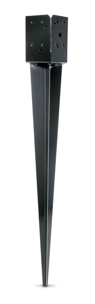 E-Z Spike Black Powder-Coated Post-Base Spike 4x4 at Trail Building ...