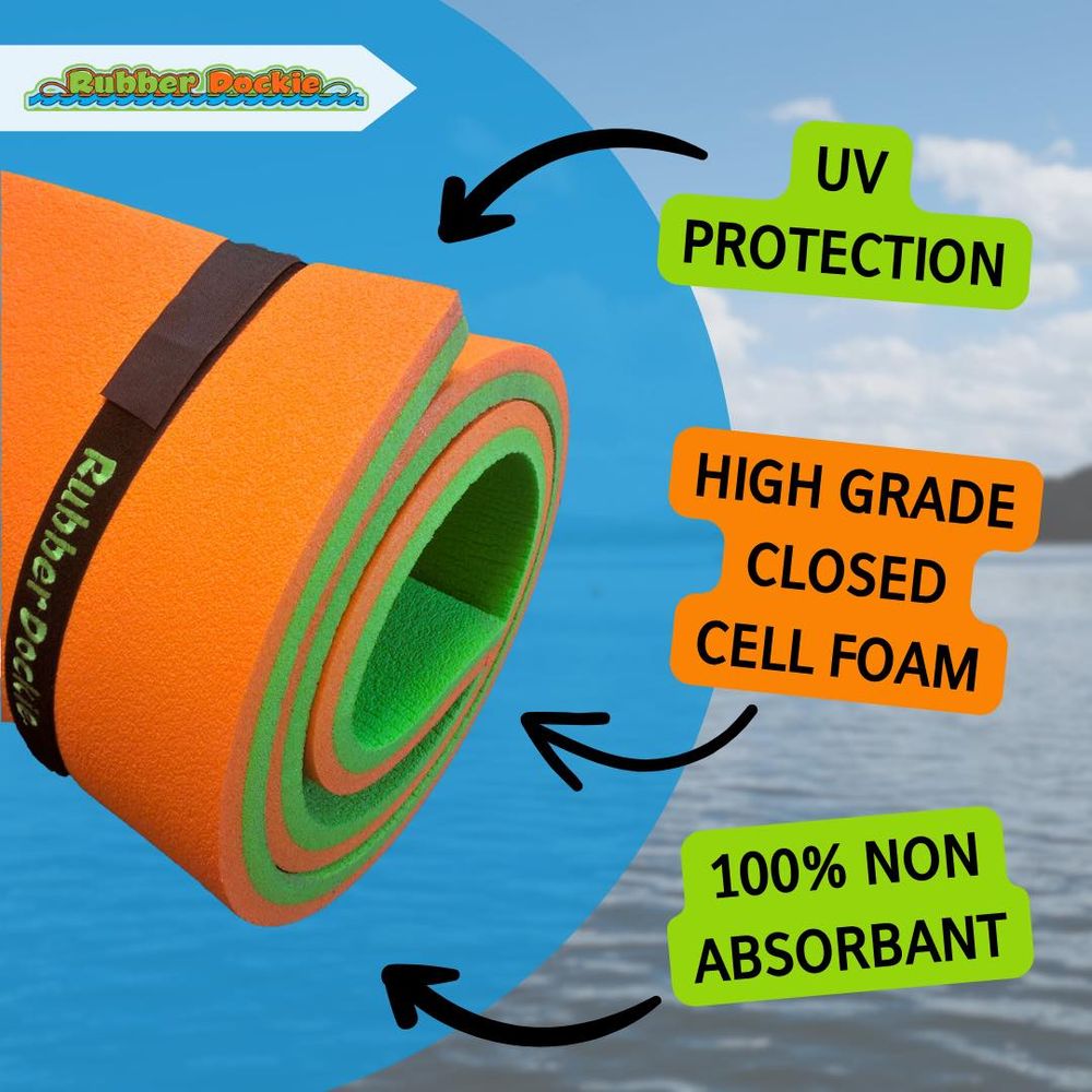 Rubber Dockie Floating Pad Foam Water Mat – 18 ft x 6 ft at Gabriel ...