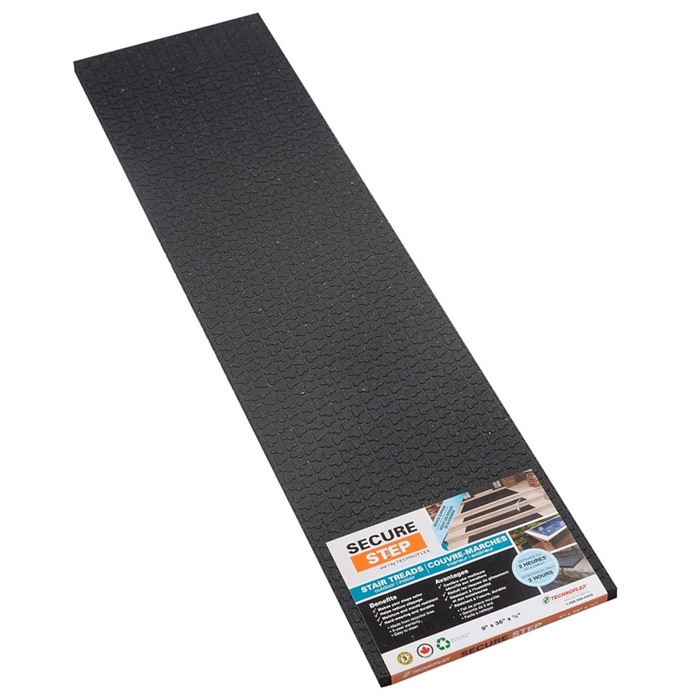 Secure Step 9" x 36" Rubber Stair Tread at Discount Builders Supply &  Hardware | Stair Treads & Nosing