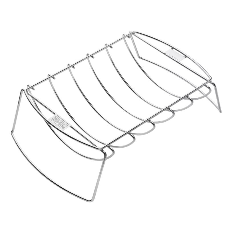 Weber Stainless Steel Premium Rib & Roast Grilling Rack at Moscow ...
