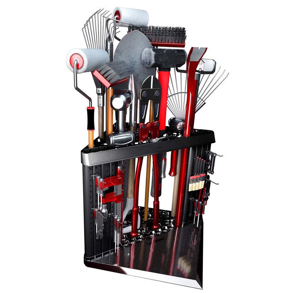 Corner Tool Rack Storage System at Discount Builders Supply & Hardware ...