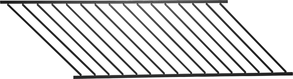 Cinch Stair Panel 34 x 8 Feet Satin Black at Central Valley | Deck ...