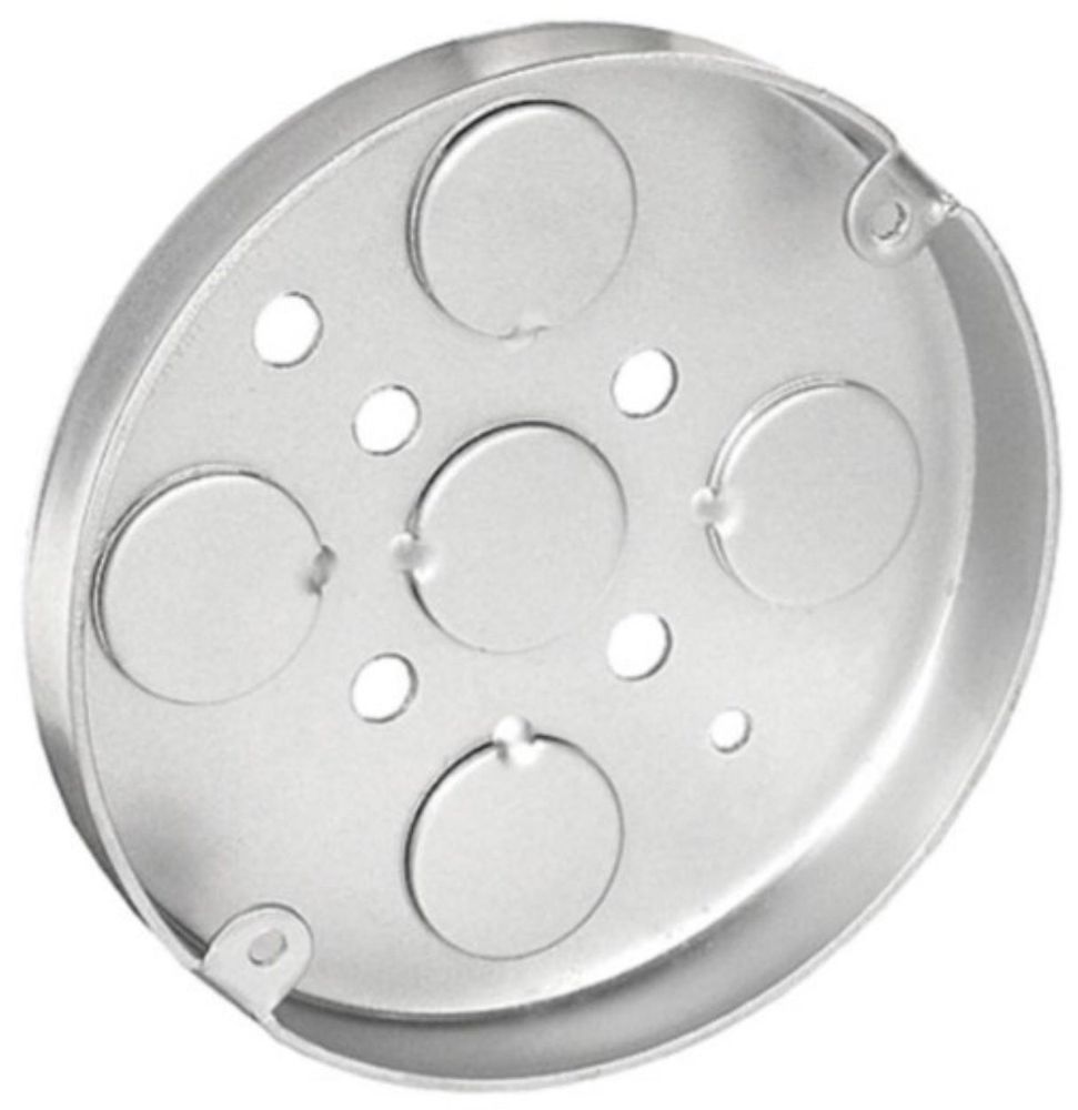 Round Ceiling Pan Electrical Box 4 in. at Discount Builders Supply ...