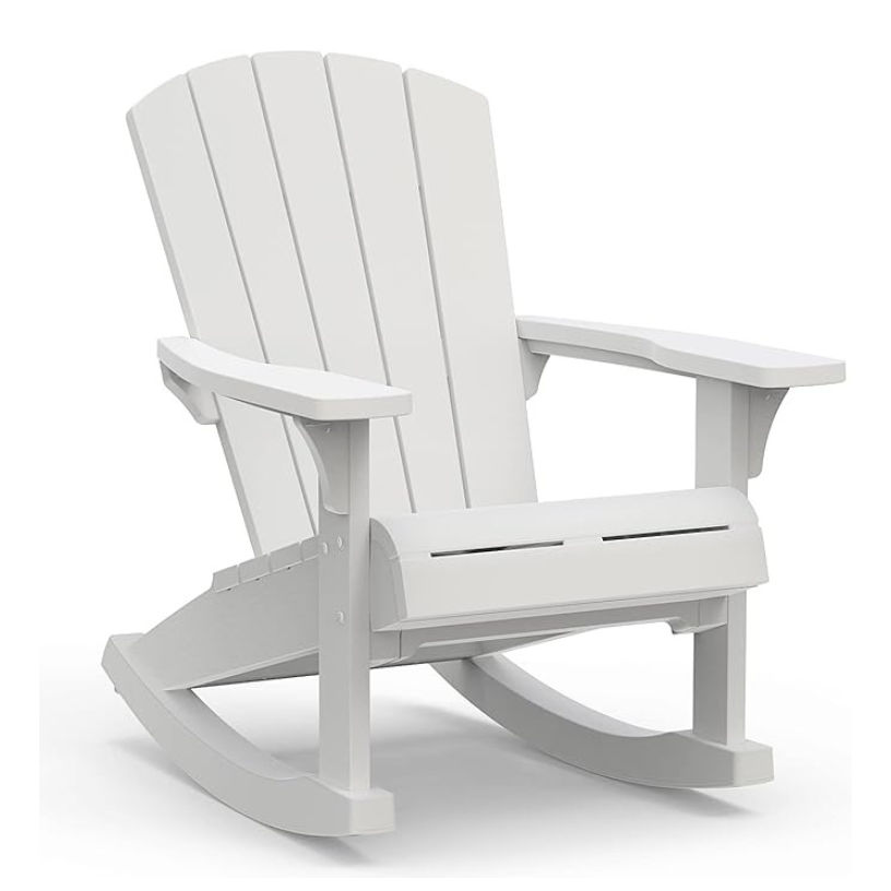 Adams Keter Everest White Resin Rocker at Moscow & Pullman Building ...