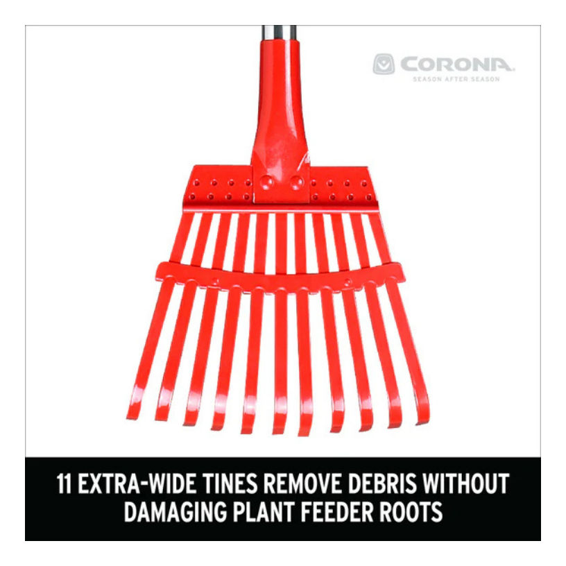 Corona 11 Tine Fixed Tine Shrub Rake with Aluminum Handle at Moscow ...