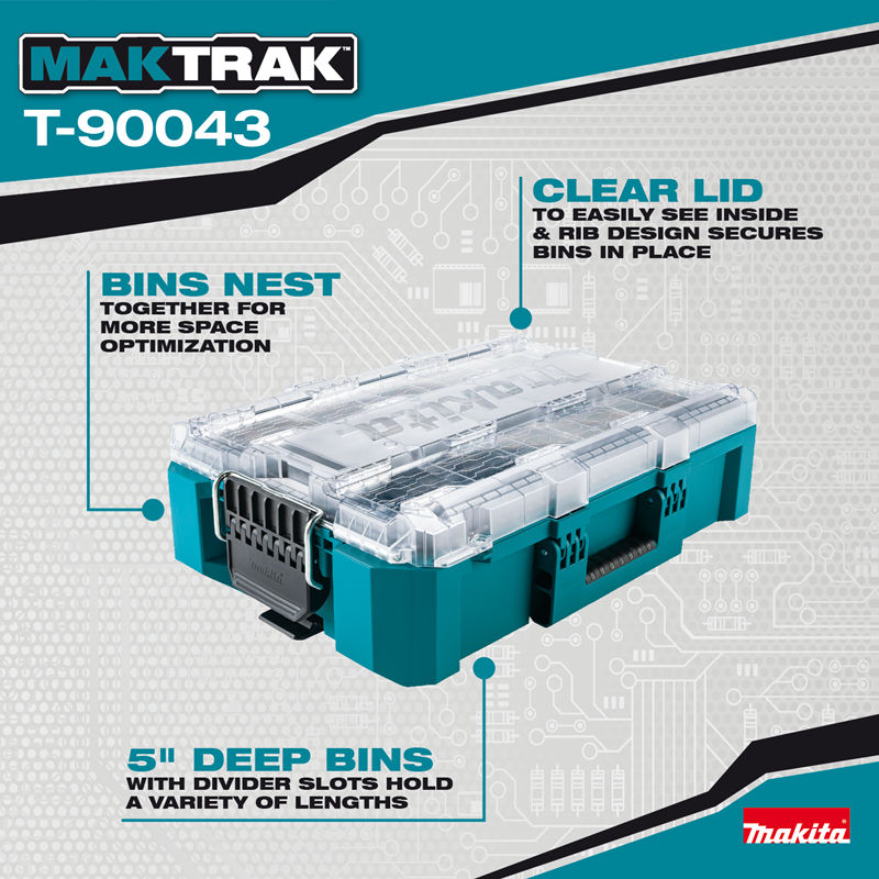 MAKTRAK Deep Med Organizer at S.W. Collins Co. | Makita MAKTRAK