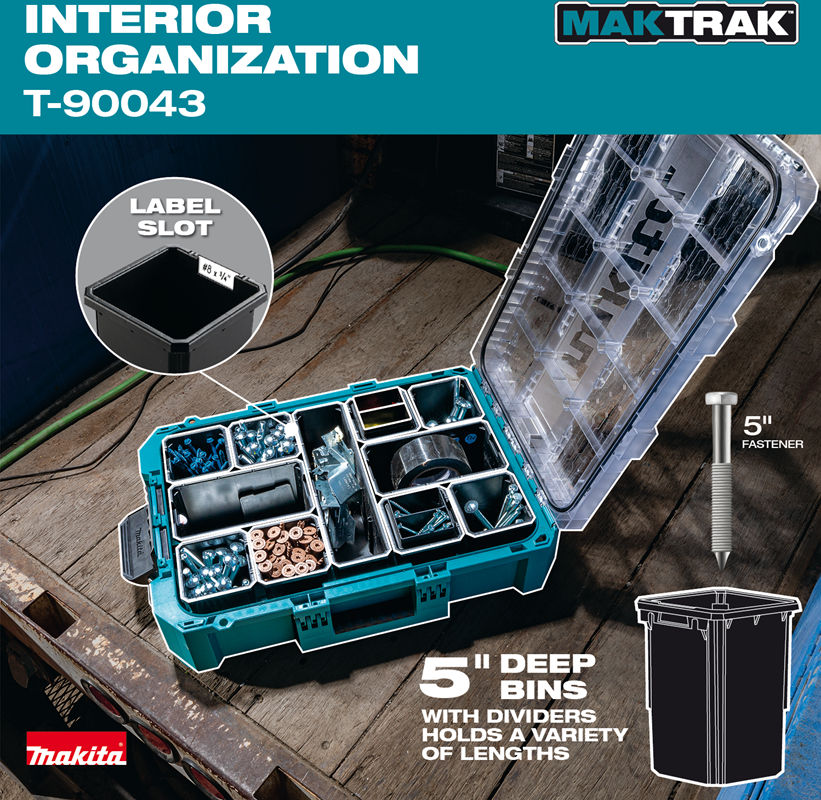 MAKTRAK Deep Med Organizer at S.W. Collins Co. | Makita MAKTRAK