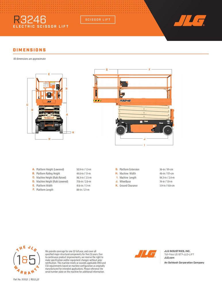 32' Scissor Lift (Jlg) Rental - 4-Hour at Doug Ashy Building Materials ...